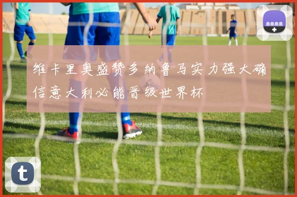 维卡里奥盛赞多纳鲁马实力强大确信意大利必能晋级世界杯
